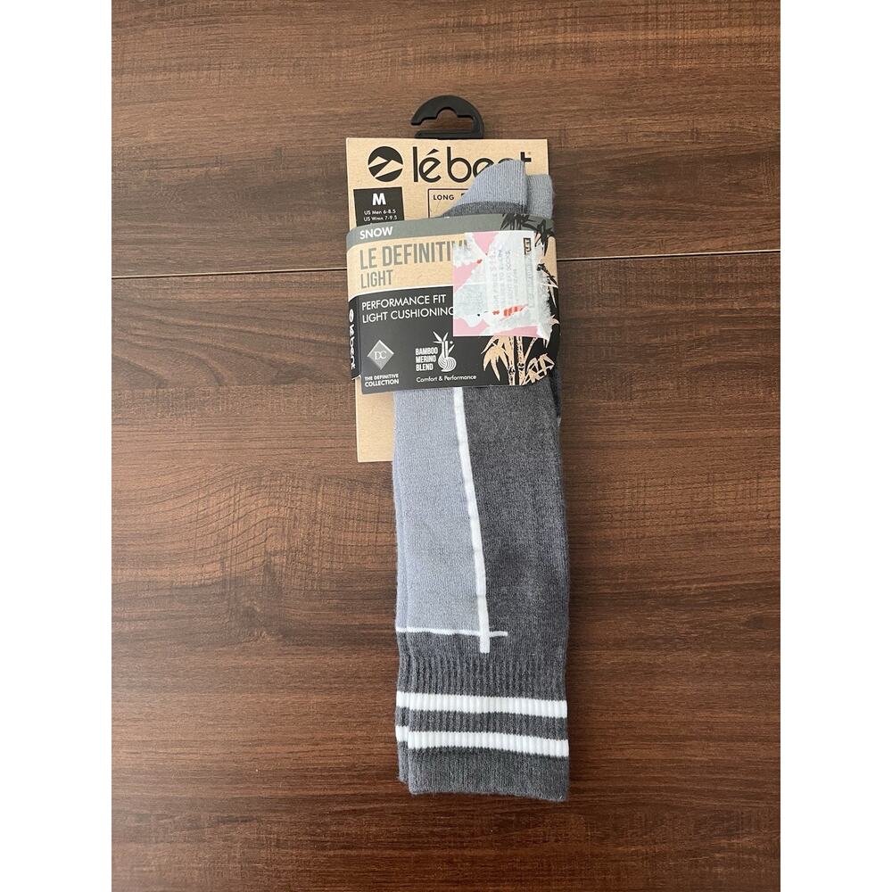 Le Bent Unisex Snow Socks New With Tags Size Medium Light Cushioning Performance